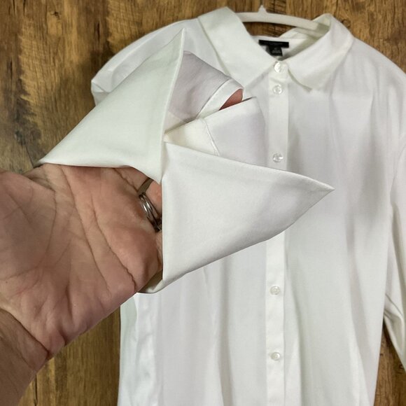 NWT Ann Taylor Factory White Button-down Blouse, Women's XL - Picture 5 of 13